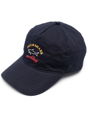 Paul & Shark logo-embroidered cotton cap - Blue