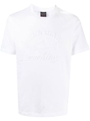 Paul & Shark logo-embroidered cotton T-shirt - White