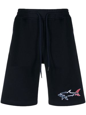 Paul & Shark logo-embroidered drawstring shorts - Blue