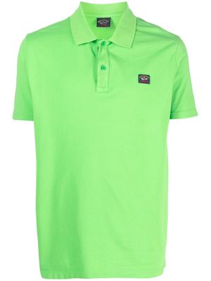Paul & Shark logo-patch cotton polo shirt - Green