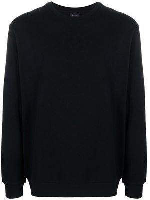 Paul & Shark logo-patch cotton sweatshirt - Black