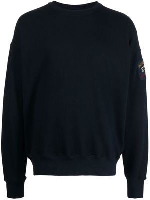 Paul & Shark logo-patch crew neck sweatshirt - Blue