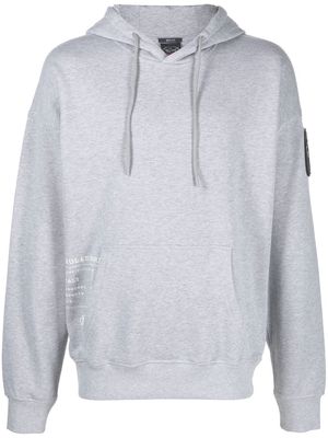Paul & Shark logo patch hoodie - Grey