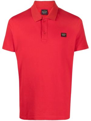 Paul & Shark logo-patch polo shirt - Red