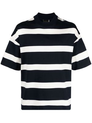Paul & Shark logo-patch striped cotton T-shirt - Blue