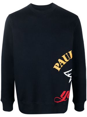 Paul & Shark logo-print long-sleeve sweatshirt - Blue