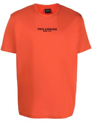 Paul & Shark logo-print short-sleeve T-shirt - Orange