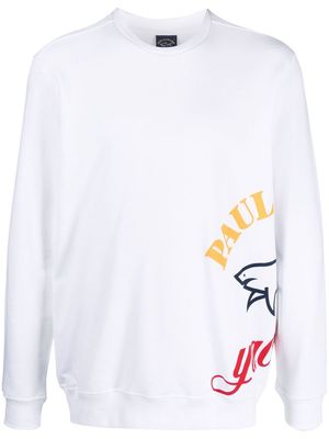Paul & Shark logo-print sweatshirt - White