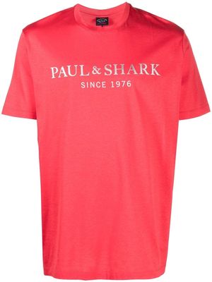 Paul & Shark logo-print T-shirt - Red