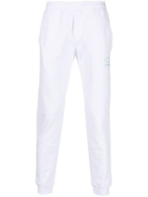 Paul & Shark logo-print track trousers - White