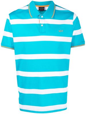 Paul & Shark organic cotton striped polo shirt - Blue