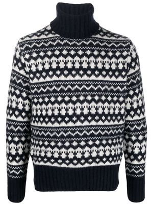 Paul & Shark Save The Sea fairisle jumper - Blue