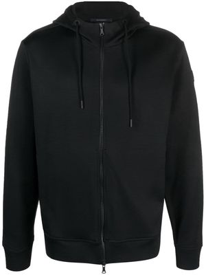 Paul & Shark scuba-jersey zip-up hoodie - Black