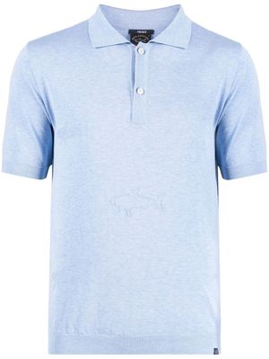 Paul & Shark shark-pattern polo shirt - Blue