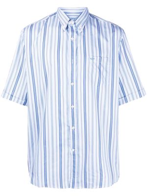 Paul & Shark short-sleeve stripe-pattern shirt - Blue