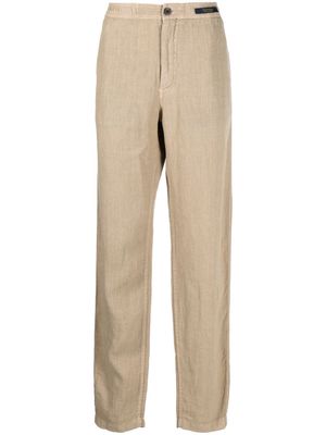 Paul & Shark straight-leg linen trousers - Neutrals