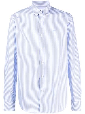 Paul & Shark stripe-print cotton shirt - Blue