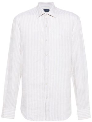 Paul & Shark striped linen shirt - Neutrals
