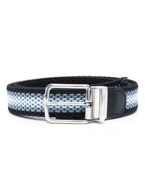 Paul & Shark woven buckle-fastening belt - Blue