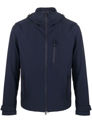 Paul & Shark zip-pockets hooded jacket - Blue