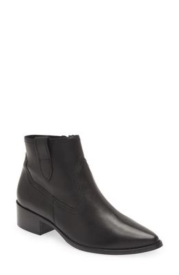 Paul Green Niche Pointed Toe Bootie in Black Star Leather