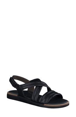 Paul Green Ronnie Strappy Slingback Sandal in Black Leather