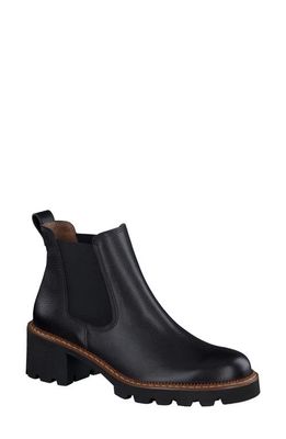 Paul Green Shasta Chelsea Boot in Black Leather