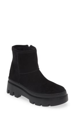 Paul Green Shelly Faux Fur Lined Boot in Black Soft Suede