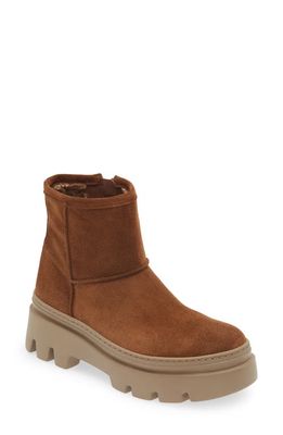 Paul Green Shelly Faux Fur Lined Boot in Toffee Soft Suede