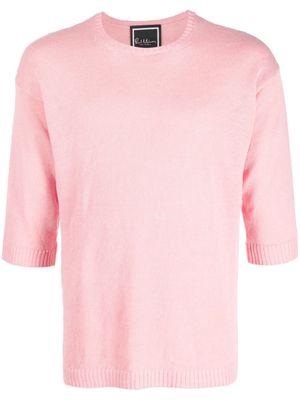 Paul Memoir short-sleeve knitet top - Pink