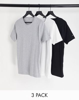 Paul Smith 3-pack T-shirts in black/white/gray-Multi