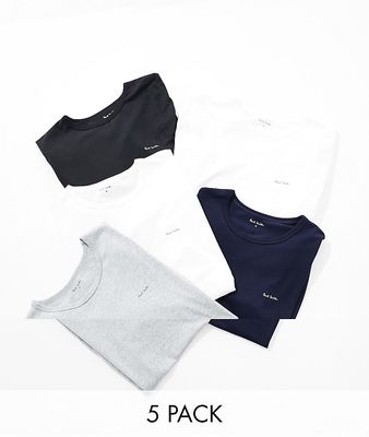 Paul Smith 5 pack t shirt in multi