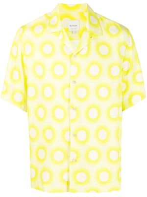 Paul Smith abstract-pattern-print cotton shirt - Green
