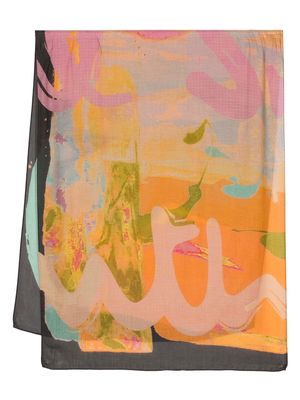 Paul Smith abstract-print scarf - Multicolour