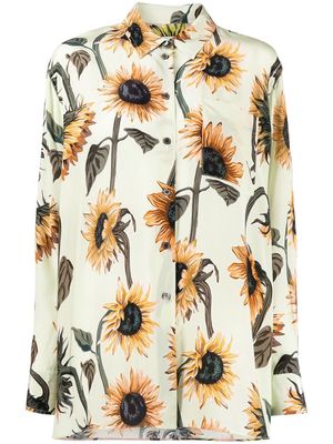 PAUL SMITH all-over sunflower-print shirt - Green