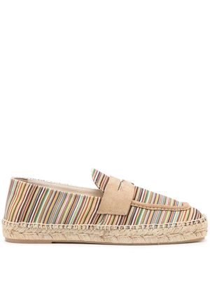 Paul Smith Alvarez Signature Stripe-print espadrilles - Green