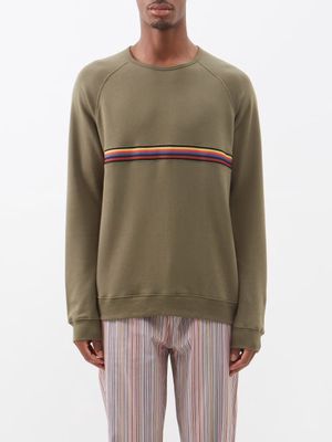 Paul Smith - Artist Stripe Cotton-blend Pyjama Top - Mens - Khaki