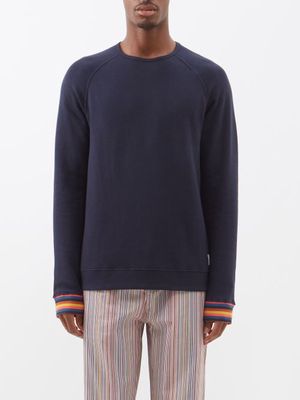 Paul Smith - Artist Stripe Cotton-jersey Pyjama Top - Mens - Blue
