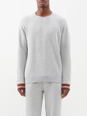 Paul Smith - Artist Stripe Cotton-jersey Pyjama Top - Mens - Grey