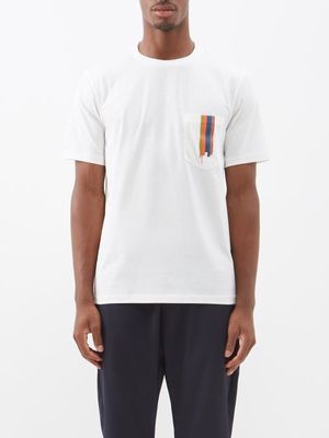 Paul Smith - Artist Stripe Printed Organic-cotton T-shirt - Mens - White