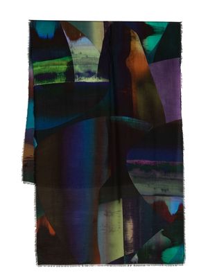 Paul Smith asymmetric-print scarf - Multicolour