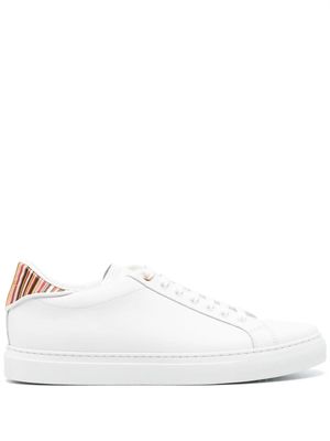 Paul Smith Beck signature-stripe leather sneakers - White