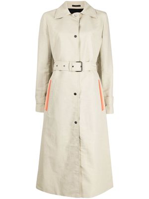 Paul Smith belted-waist trench coat - Neutrals