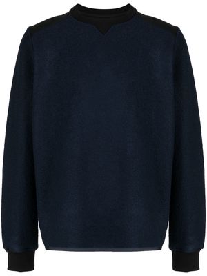 Paul Smith boucle mix-up sweatshirt - Blue