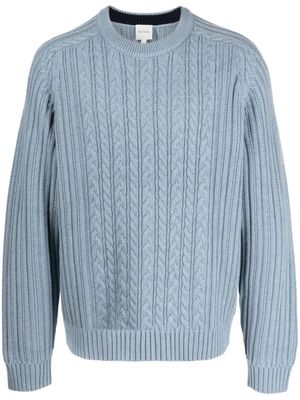 Paul Smith cable-knit cashmere-blend jumper - Blue