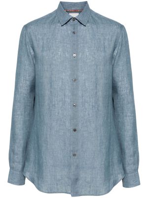 Paul Smith chambray linen shirt - Blue