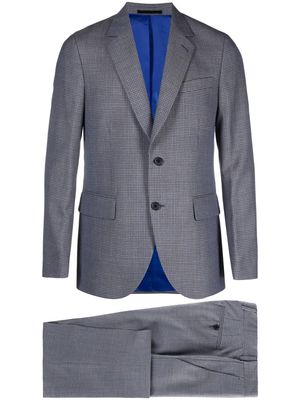 Paul Smith check-pattern single-breasted suit - Blue