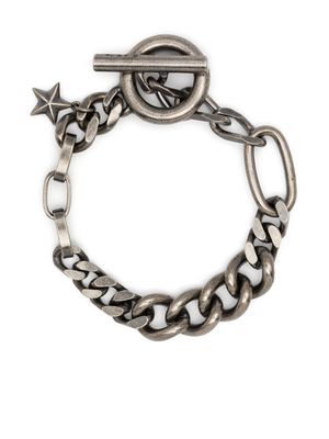 Paul Smith chunky contrasting-chains bracelet - Silver