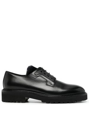 PAUL SMITH chunky lace-up leather shoes - Black