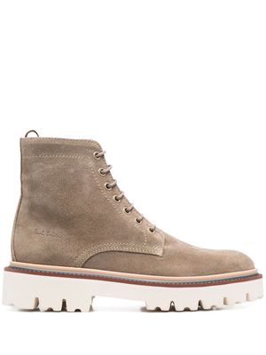 Paul Smith chunky-soled lace-up boots - Neutrals